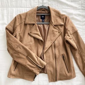 GAP Suede Moto Utility Jacket